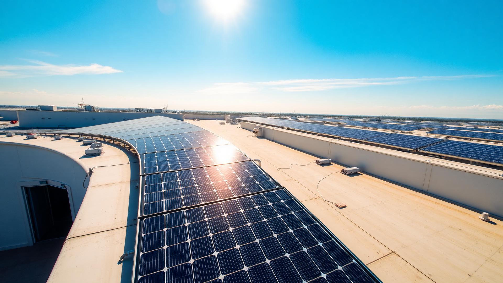 Solar panels installation